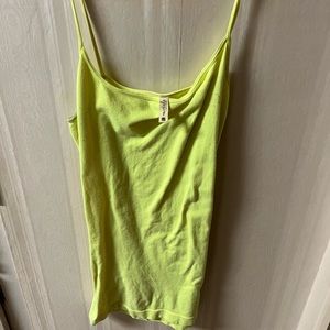Full Tilt brand neon yellow/green cami tank top. 0/S. One size fits all.